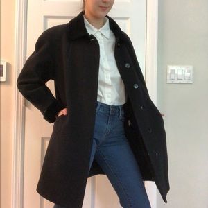 Vintage Herman Kay Women’s Wool Black Pea Coat